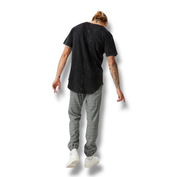 Drake Cotton On plaid houndstooth cuffed pant joggers NEW - Picture 8 of 9